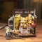 Robotime Rolife NO.17 Cafe 3D Puzzle Kit casa delle bambole in miniatura fai da te artigianato hobby