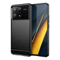 Cover posteriore in Silicone TPU morbido in gomma in fibra di carbonio per Mi POCO X6 X5 X4 X3 Pro NFC M5S M3 M5 M4 Pro F3 F4 F5 F6 Pro custodia per telefono