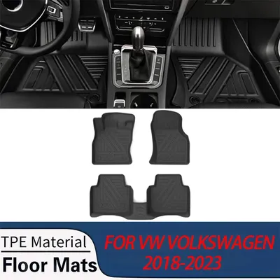 For VW Volkswagen Arteon CC 2018-2023 Auto Car Floor Mats All-Weather TPE Foot Mats Odorless Pad