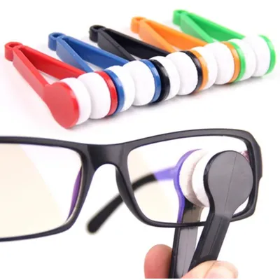 New 1/5PCS Glasses Cleaner Lenses for Glasses Brush Soft Microfiber Spectacles Cleaner Rub Eyeglass Cleaning Wiping Tool YJB01