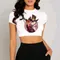 Maglietta da donna con stampa Casual Helluva Boss Tummy Tshirt abbigliamento da donna camicia
