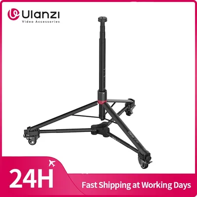 ​Ulanzi AT-02 Portable Tripod Dolly Kit Quick-moving Tripod Light Stand for Camera Fill Light for Vlog Video Recording