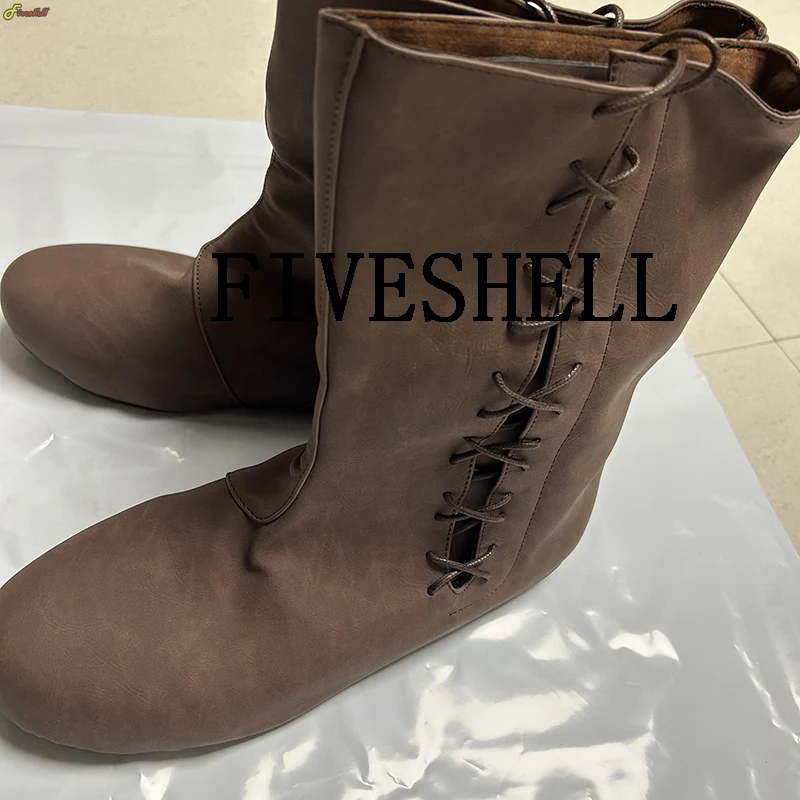 Unisex Cosplay Mittelalter Victoria Renaissance Stiefel Schuhe Retro Ritter Jäger Prinz Halloween Karneval Piratenkostüme Requisiten
