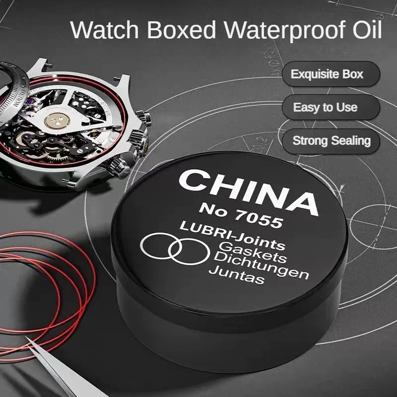 Professionelle Für Uhrmacher Uhr Lünette Zurück Abdeckung Dichtung Ring Wasserdichte Paste Öl Sealer Agent Uhr Reparatur Werkzeug Seiko NH35 36 Image