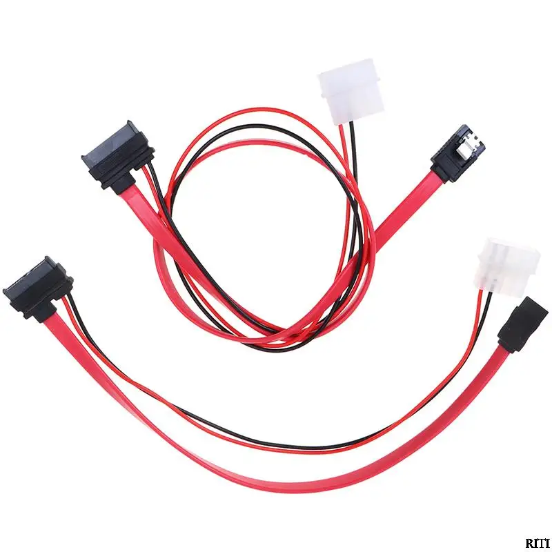 7 + 6 Pin Slimline SATA Optisches Laufwerk Zu Computer Power Kabel Für Schlanke Laptop SATA DVD CD-RW Adapter Kabel Image