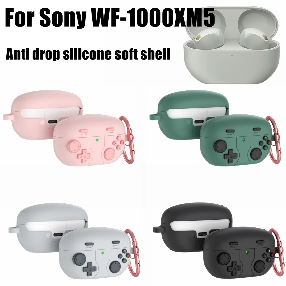 3D Kopfhörer Fall Cartoon Stil Spielkonsole Styling Kopfhörer Lagerung Fall Silikon Staubdicht Lagerung Shell für Sony WF-1000XM5 Image