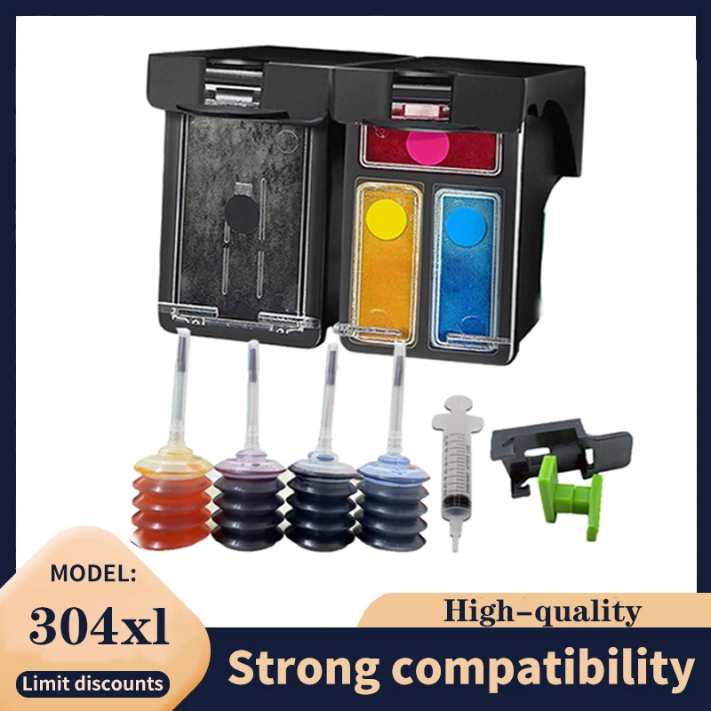 304xl Tinten patrone für HP 304 xl HP304 Deskjet 2620 3700 3720 3752 5000 5010 5020 5030 5032 5034 Neid 2620 2630 2632 Drucker Image
