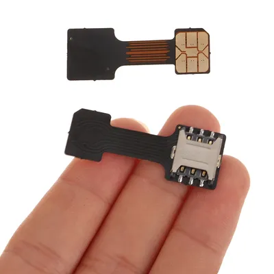 Externer 2-in-1-Konverter geeignet für Android Universal TF Hybrid Sim Slot Dual-SIM-Karte Adapter Verlängerung kabel Image