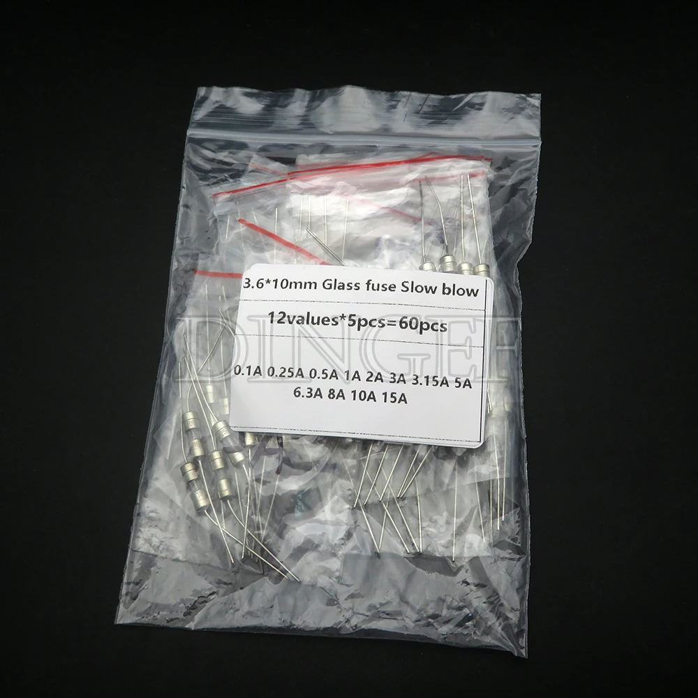 12 Werte * 5 Stück = 60 Stück 3,6 * 10 mm Glassicherung Träge 250 V 3,6 x 10 0,1 A 0,25 A 0,5 A 1 A 2 A 3 A 3,15 A 5 A 6,3 A 8 A 10 A 15 A Image