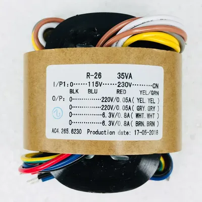 1PC 35W Sek. Spannung 220V x2 + 6,3V x2 R-Core Transformator für ROHR Vorverstärker DAC Verstärker Image