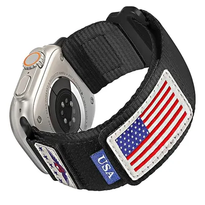 Armband für Apple Watch Ultra 2 Band 49 mm 45 mm 44 mm 42 mm 44 45 mm Nylon Alpine Sportarmband Image