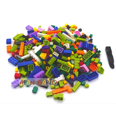 Gemischte Stile DIY Bausteine Ziegel pädagogische kreative Größe kompatibel mit Plastiks pielzeug Image