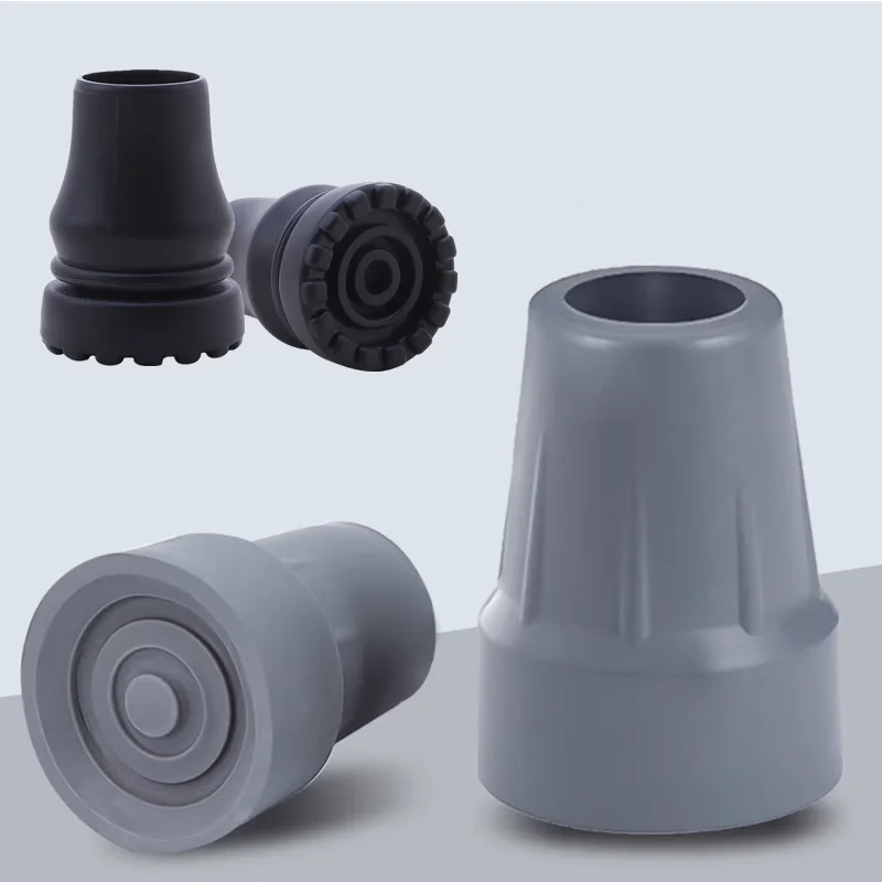Gummi Trekking Pole Kappe Gehstock Krücke Cane Bottom Pads Abdeckung Ferrule Rutschfeste Fuß Abdeckung Trekking Pole Cane Krücke Stuhl Image