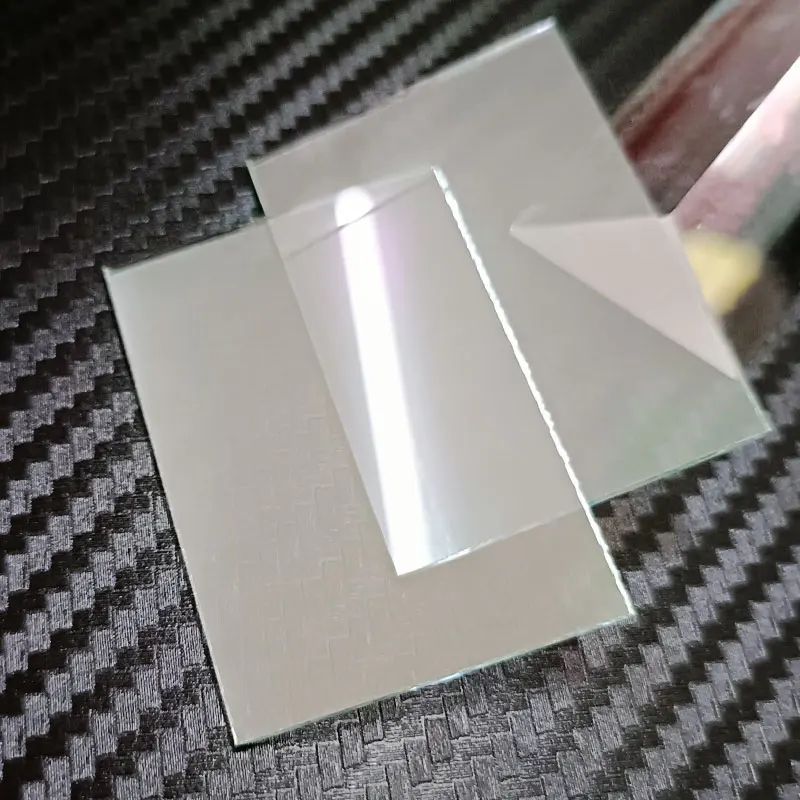 10 Stück 50 x 50 x 1,2 mm optischer Beamsplitter-Spiegel, halbtransparentes, halbreflektierendes Glas, Teleprompter, Beamsplitter, Galss-Plattenprisma Image