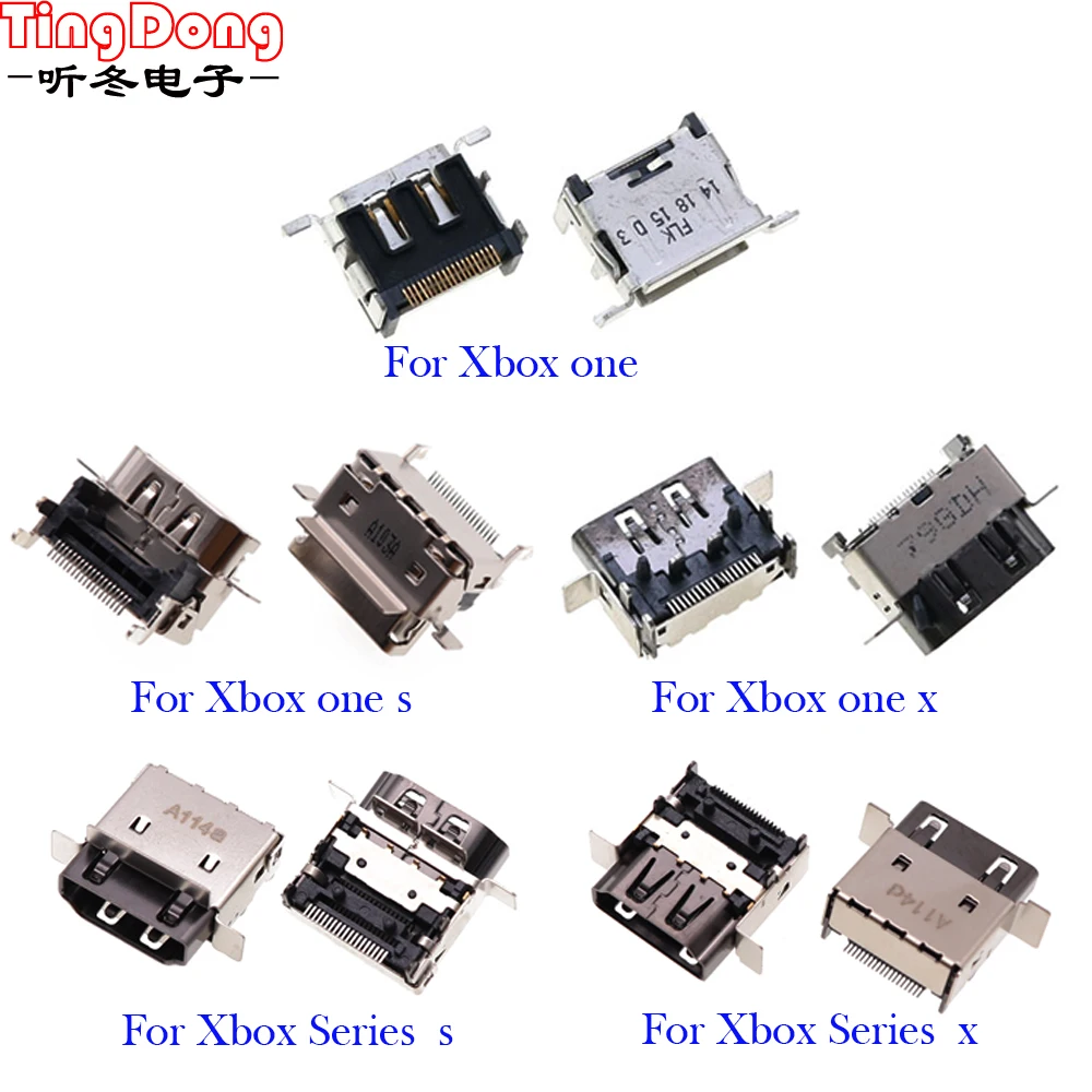 1 stücke versand kostenfrei hd-schnitts telle für xbox serie s/x konsole hdmi-kompatible port für xbox one/slim/x stecker buchse Image