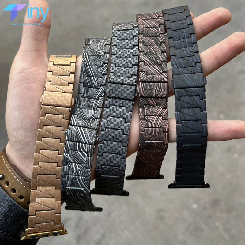 Kohle faser muster Armband für Apple Watch Ultra Band 49mm 8 7 6 5 4 se 45mm 41mm 44mm 40mm Armband iwatch Serie 3 42mm 38mm Image