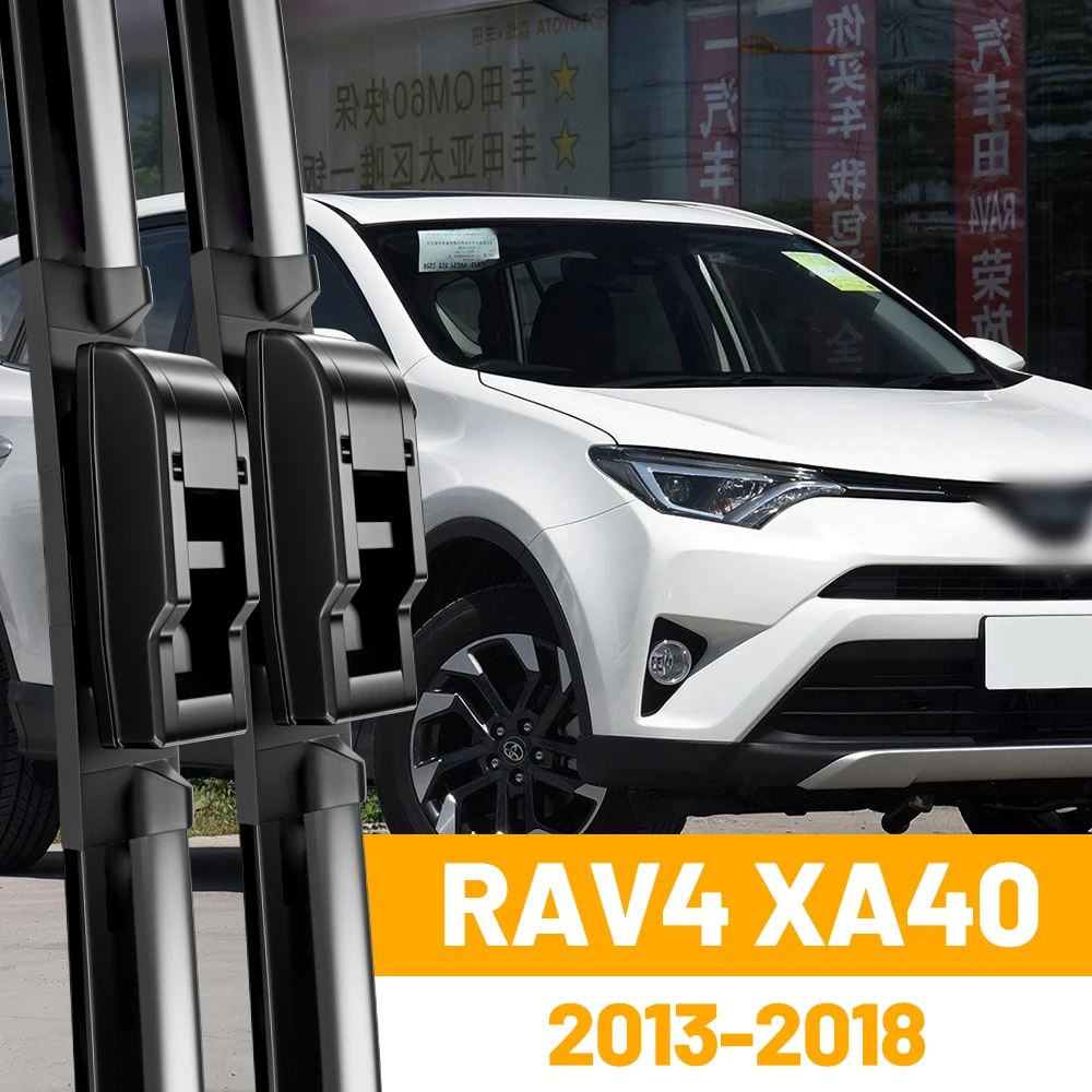 Scheibenwischer Frontwischerblätter Für Toyota RAV4 XA40 2013 - 2018 2014 2015 2016 Windschutzscheibe Windschutzscheibe Fenster 26 "+ 16" Zubehör Image