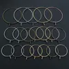 50 teile/los 20 25 30 35mm KC Gold Silber Überzogene Creolen Großen Kreis Ohr Drähte Für DIY Schmuck Machen liefert