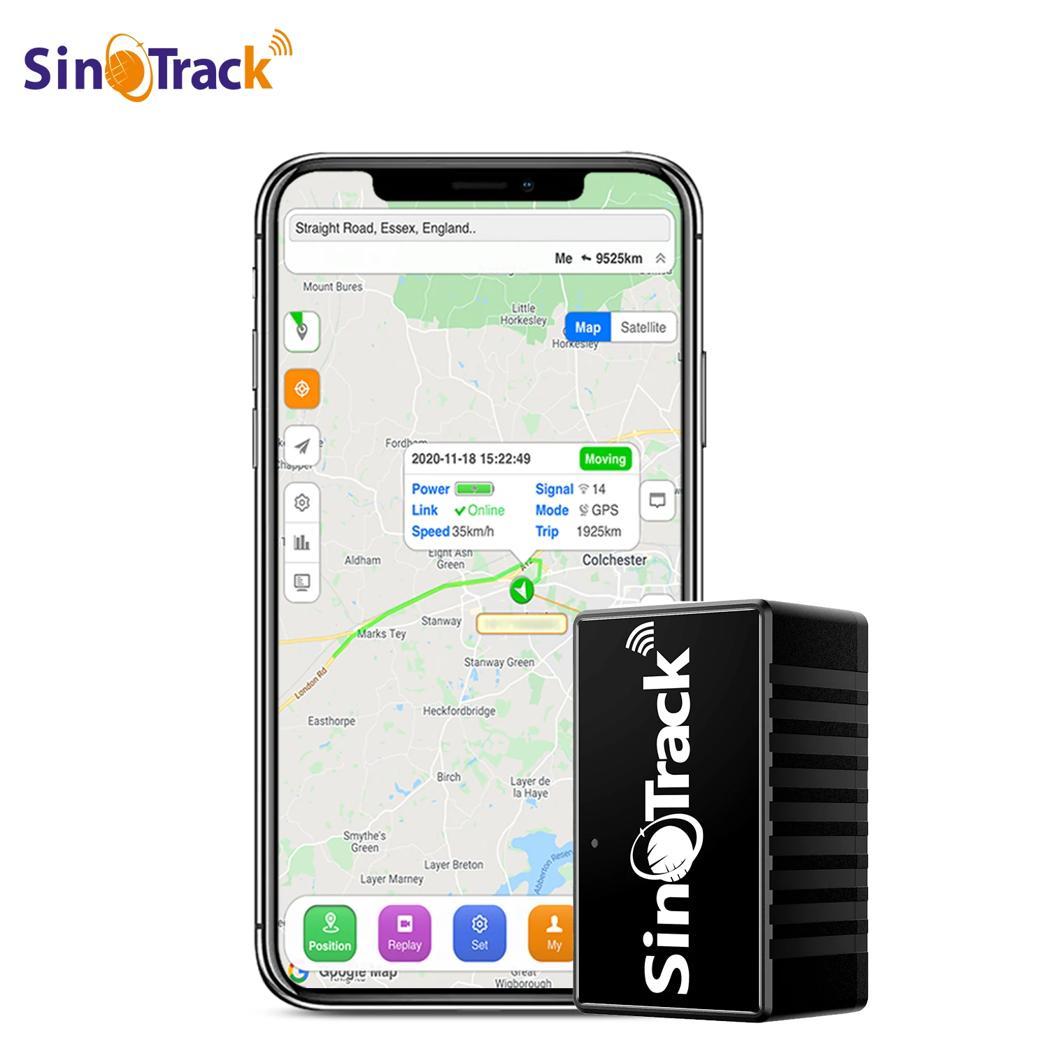 Mini-GSM-GPS-Tracker mit eingebauter Batterie ST-903 für Auto und Kinder, persönlicher Sprachmonitor, Haustier-Tracking-Gerät mit kostenloser Online-Tracking-App Image