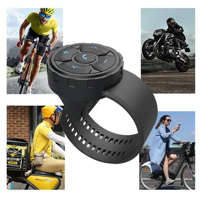 Smart Fernbedienung Universal Smart Wireless Remote Bluetooth-kompatibel 5,3 für Helm Kopfhörer Motorrad/Bike Lenker Image