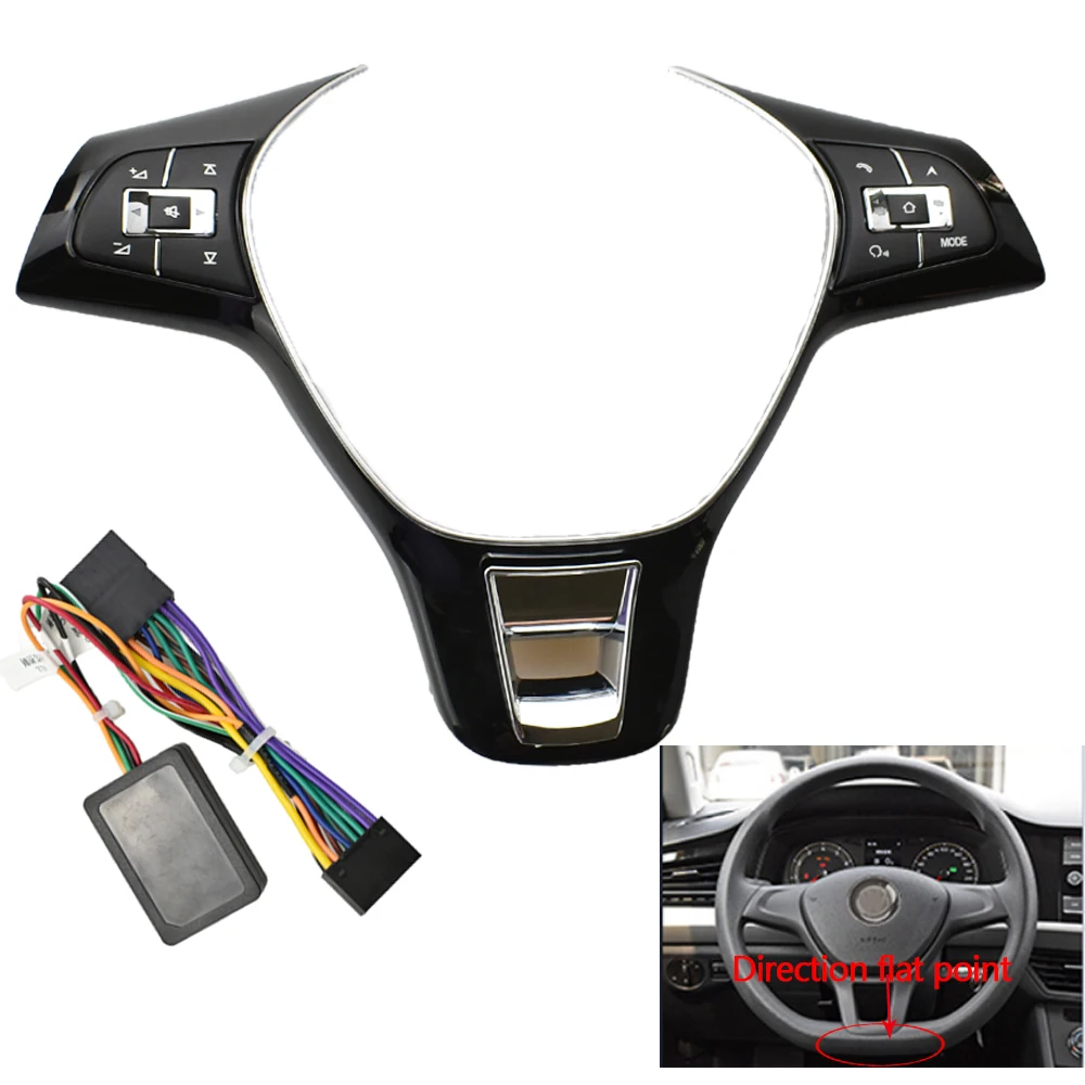 Auto Lenkrad Fernbedienung Wireless Control Taste für VW Jetta Golf Polo Passat Multi-funktion Controller Schalter naben Universal Image