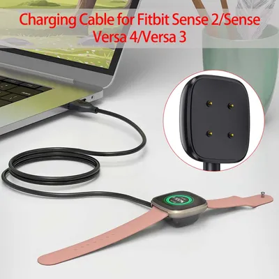 Ladegerät für Fitbit Versa 4 / Sense/Versa 3 / Sense 2 Ersatz Smartwatch Ladegerät Dock Stand