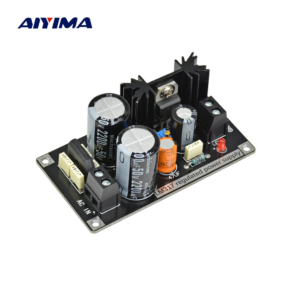 AIYIMA Audio LM317 Einstellbare geregelte Stromversorgungsplatine AC zu DC Einstellbarer Linearregler mit Gleichrichterfilterplatine Image