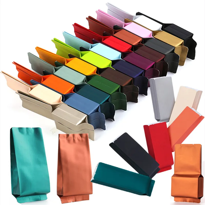 50–200 Stück 5,5x15x2,5cm Aluminiumfolienbeutel mit offener Oberseite und Seitenfalten, heißsiegelfähig, für Kaffee, Tee, Gewürze, Müsli, Nüsse, Fleisch, Seife, Trail Mix Image