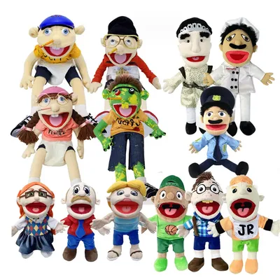 Jeffy Puppet Doll Talk Show Hand Muppet Cody Junior Joseph Chef Polizei Prinz Papa Mama Penelope Weiche Puppe Spielzeug Party Prop Kind Geschenk