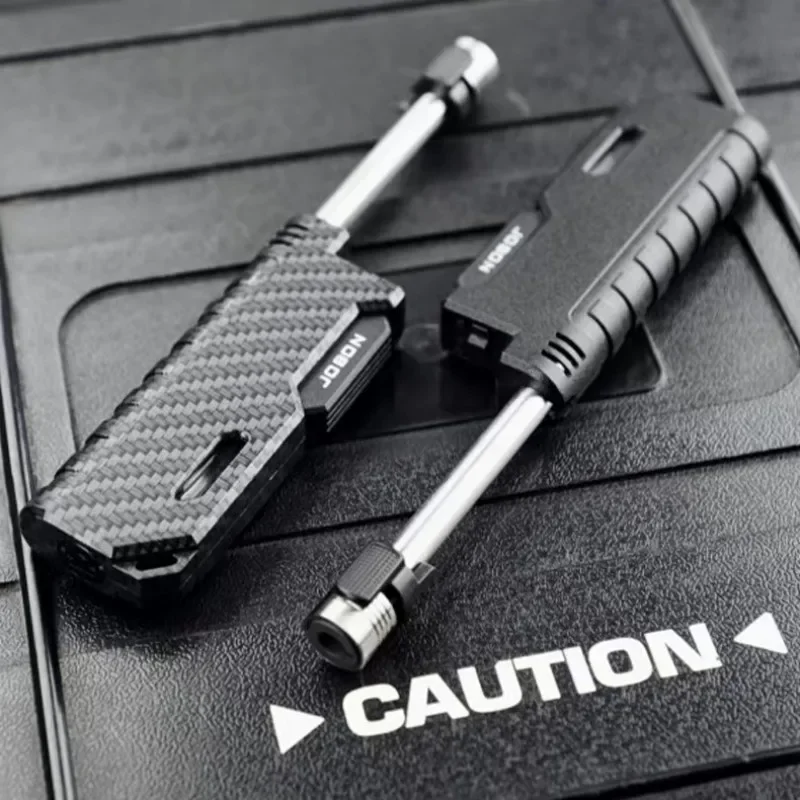 JOBON Einziehbares Feuerzeug, winddicht, blaue Flamme, Sicherheitsschloss-Design, visuelles Gasfenster, verstellbare Flammengröße, Zündwerkzeug Image