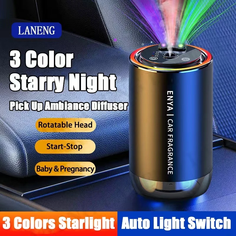 Auto-Lufterfrischer, RGB-Sternenhimmel, Top 3-in-1, Multifunktions-Aromatherapie, LED-Licht, USB-Ladegerät, Diffusor für ätherische Öle, Zubehör Image