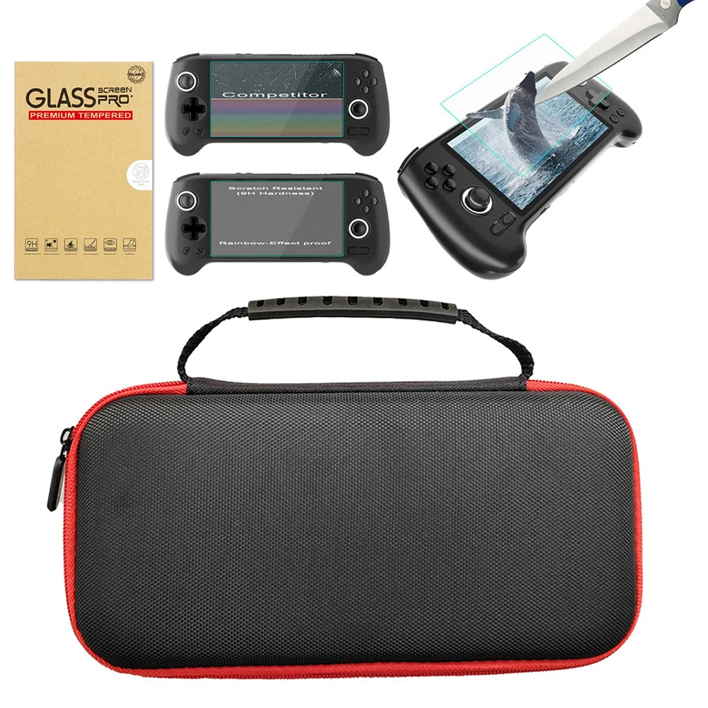 Rot eva rg556 Aufbewahrung tasche Spiele konsole Trage tasche stoßfest für anbernic rg556 Retro Handheld Spiele konsole Schutzhülle ﻿ Image