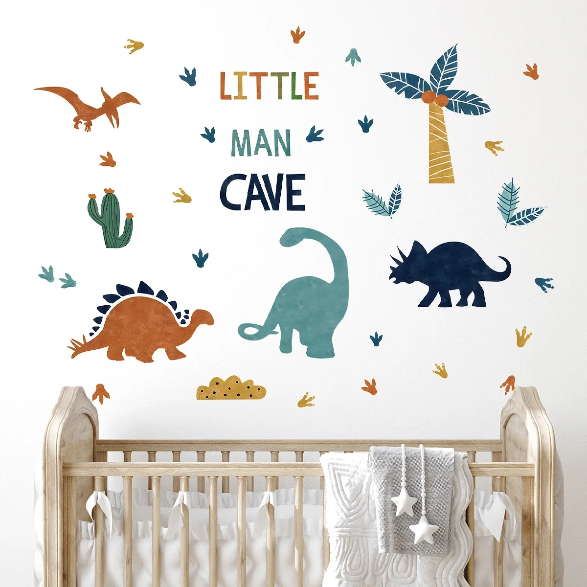 Cartoon Niedliche Tiere Dinosaurier Wandaufkleber für Kinderzimmer Baby Kinderzimmer Wohnzimmer Wandtattoos Schlafzimmer Dekoration Home Decor