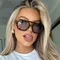 Beliebte Vintage Sonnenbrille Frauen Männer quadratische Sonnenbrille Punk Polygon Brille Brille für männliche weibliche Rechteck Sonnenbrille ﻿