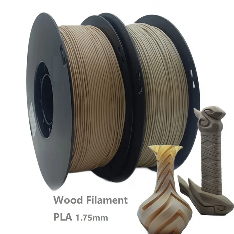 3D-Drucker Holzfilament PLA 1,75 mm Sublimation Holz PLA 1 kg/500 g/250 g 3D-Druckmaterial Ebenholz Rot Sandale Holz Filamento Image