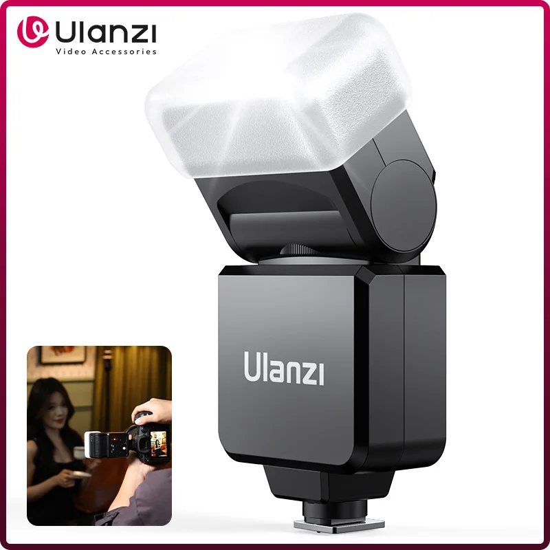 Ulanzi F32 Kamerablitz Speedlite GN32 Wireless On-Camera-Blitzlicht für Sony Canon Nikon Panasonic Olympus DSLR-Kamera