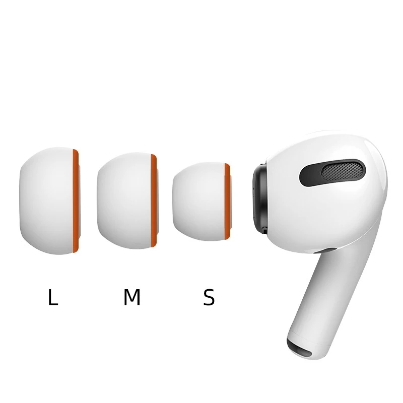 Memory Foam Ohr polster für Airpods Pro drahtlose Bluetooth-Kopfhörer Silikon Ohr abdeckungen Kappen Kopfhörer Ohr polster Ohr stöpsel 2 teile/para Image