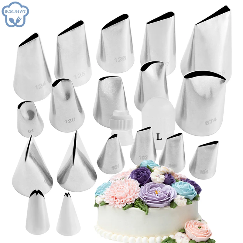 1PCS Rose Blätter Düsen Edelstahl Icing Friedliche Düsen Tipps Gebäck Tipps Für Fondant Kuchen Backen Dekorieren Werkzeuge Image