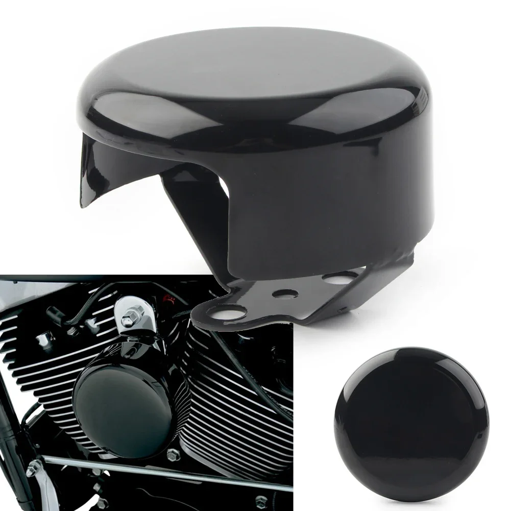 Motorrad Hupe Abdeckung schwarzer Stahl für Harley Davidson 2008-2014 1991 2007 45/8 großer Zwilling"