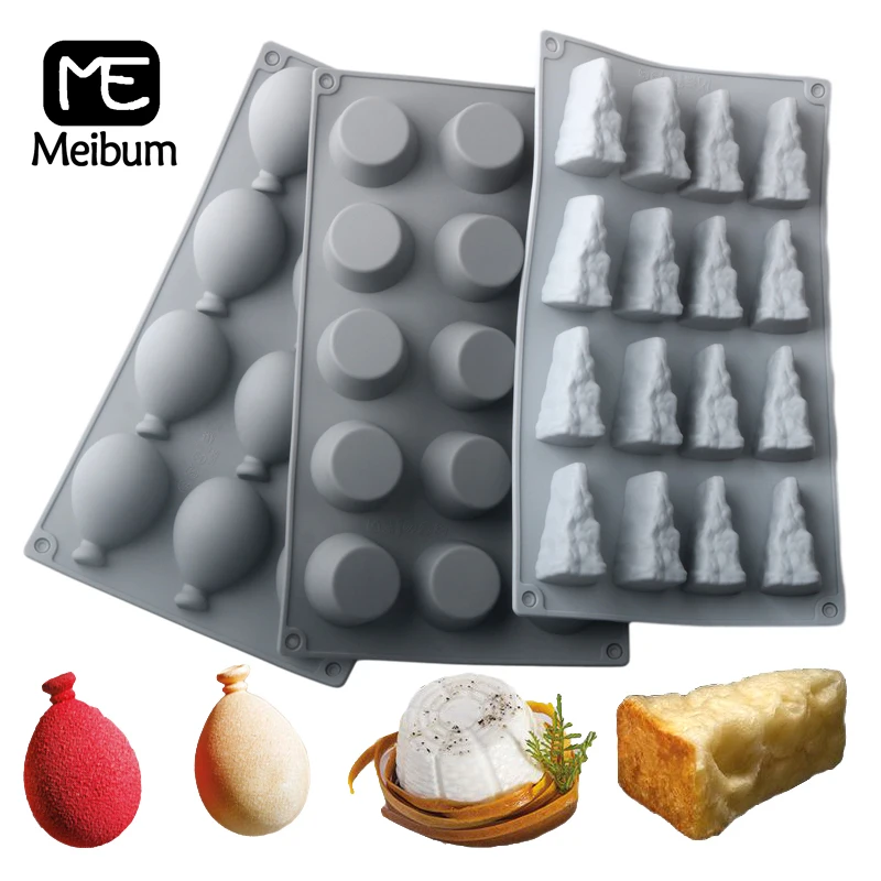 Meibum Ballon form Silikon Kuchen formen Molke Käse Dessert Backwerk zeuge Küche liefert Ricotta Mousse Kuchen formen Image