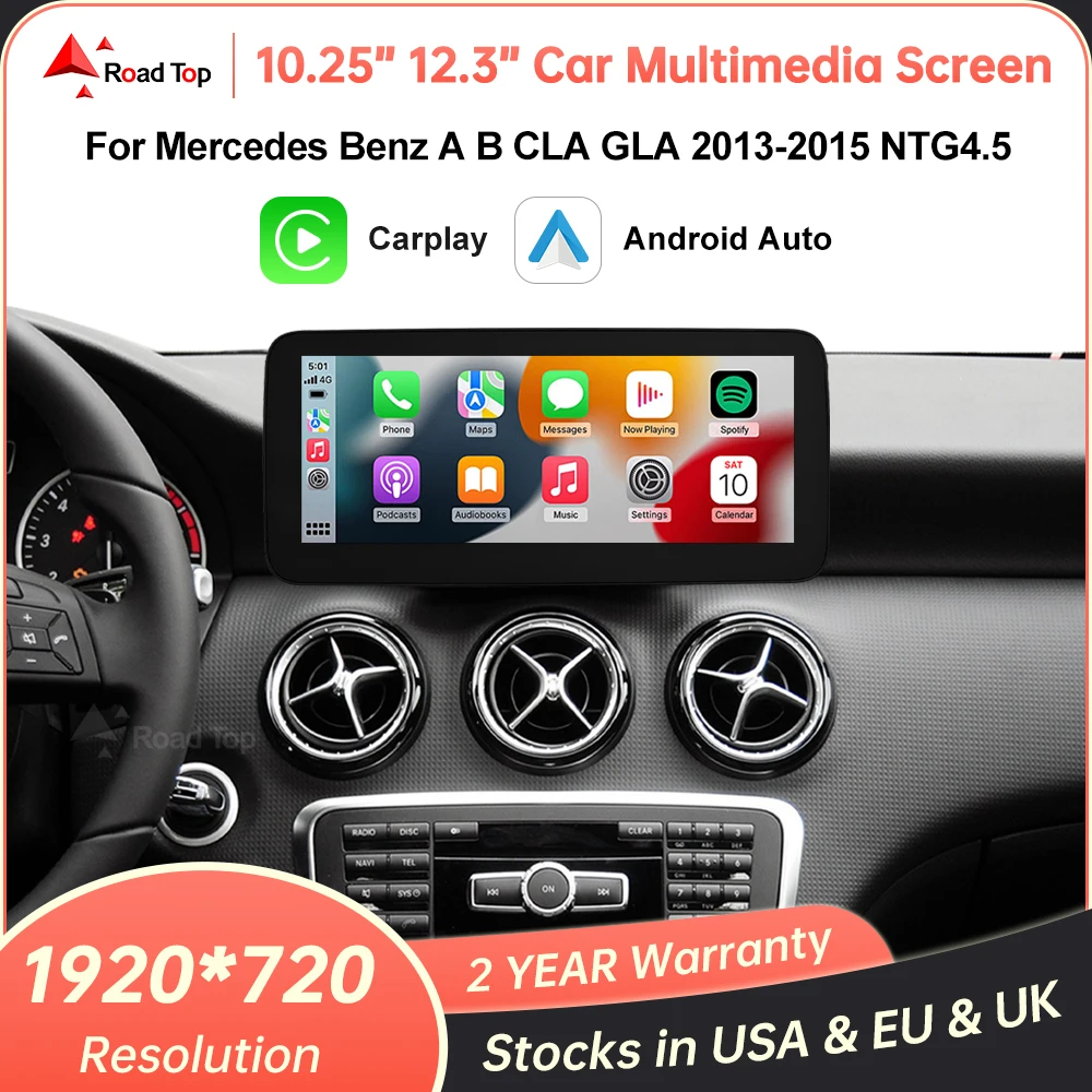 1920*720 Touchscreen Auto Multimedia Display Für Benz A B CLA GLA W176 W463 W246 2013-2015 NTG4.5 drahtlose Carplay Android Auto Image