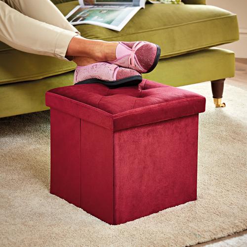 Sitzhocker mit Stauraum bordeaux Eldo