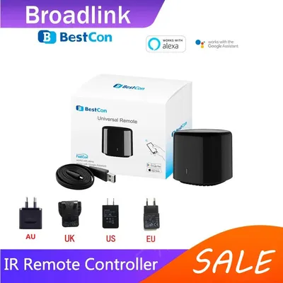 Broadlink Bestcon RM4C mini Universal Wifi IR Mini Remote Control Compatible Alexa Google Assistant