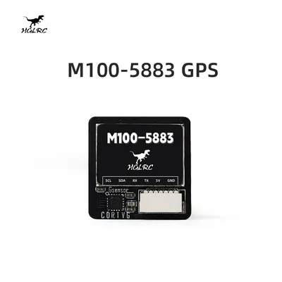HGLRC M100-5883 M10 GPS Module with Compass Ceramic Antenna on-board LED Indicators 21x21mm for RC