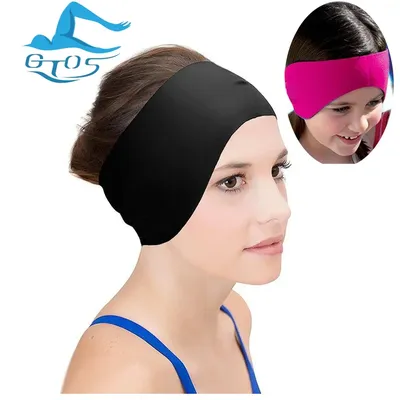 GTOS Adjustable Women Kids Ear Band cover for swimming bathing ear plugs toddler head band protector Neoprene