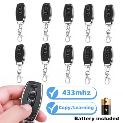 433Mhz Wireless RF Remote Control Electric Auto Cloning Duplicator Garage Opener Learning Copy Code