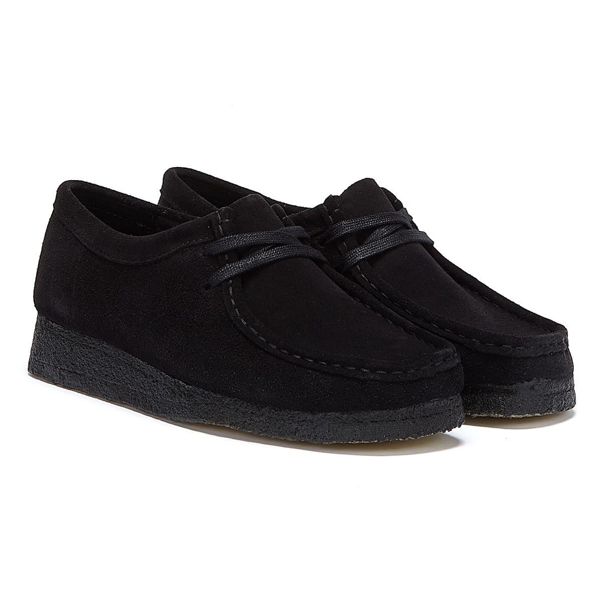 Clarks Originals Wallabee Suede Damen Schuhe - (Schwarz)