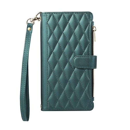 Handy Hülle Handyhüllen Für Samsung Galaxy S25 S24 S23 S23 FE S22 S21 Ultra Plus A55 5G A35 5G A25 A15 Brieftaschenhülle Mit Ständer Magnetisch Reisverschluss Retro TPU PU-Leder Image