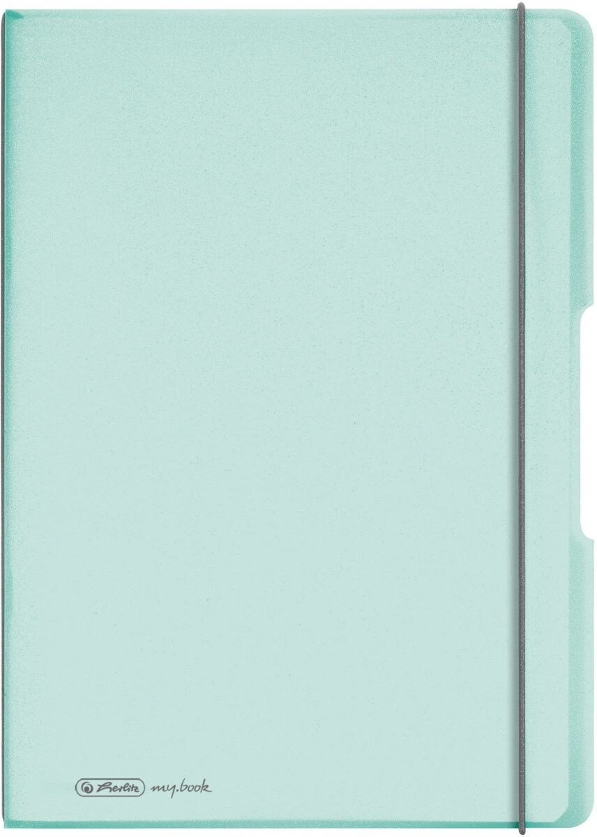 herlitz Notizheft my.book flex PP A4 2x40 Blatt liniert/kariert minze Image