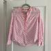 J. Crew Tops | J.Crew Size Two Pink Block Print Blouse Euc | Color: Pink | Size: 2